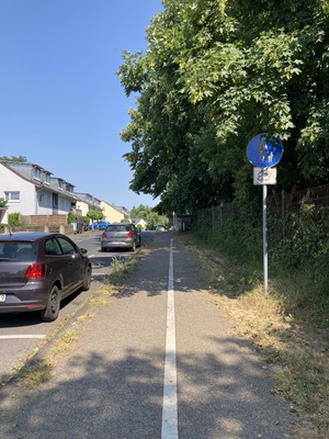 Vorschlag: Radweg Bernhardstraße auf Straße verschwenken